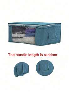 Foldable Clothes Storage Bags, Suitable For Home Organization, Clothing, Bedding, Sweaters, Bedroom, Pillows, And Wardrobe Storage And Organization - Dark Blue - View 10
