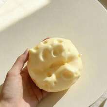 1pc/3pcs Square Cheese Ball Squeeze Toy, Realistic Bread Texture, Slow Rebound TPR Shell, Suitable As Birthday, Christmas, Halloween, Easter Gift - Multicolor - View 5