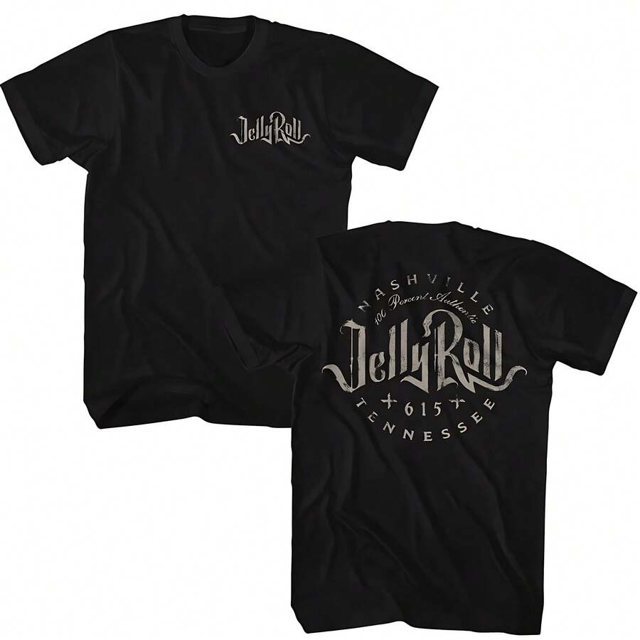 Jelly Roll 2 Sided Adult Short Sleeve T-Shirt - Black - View 1