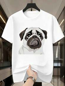 T-shirts i stora storlekar för män - Vitt - Visa 2
