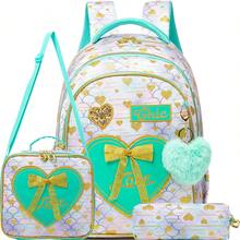 3pcs/Set Girls Floral Print Backpack, Includes Crossbody Bag And Water Bottle Holder, Lightweight Student School Bag Set - Girls' Schoolbag - View 14