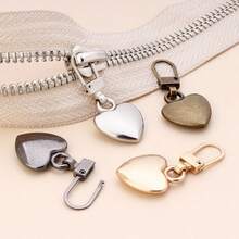 3Pcs Heart-Shaped Zipper Pulls, Universal Zipper Replacement Sliders Suitable For Jackets, Backpacks, Handbags, (Multi-Color Options) - Multiple Styles - View 6