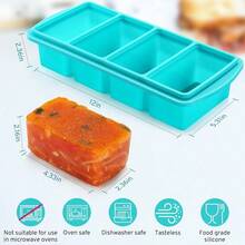 Silicone Tray With Lid, 1-Cup And 2-Cup Trays, Mold Tray With Cover, Silicone Food Storage Container For Meal Prep, Freezing Sauces, Broths, Leftovers, Soups, Stews, Portioning, Ice Making, Dishwasher , Great For Christmas, Halloween, Easter, Thanksgiving Gifts. Keywords: Ice Cubes, Ice Trays, Ice Molds, New Year, Home Goods, Kitchen, Personalized Gifts. - Nhiều màu - Xem 6