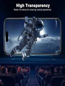 BOLLYMORE 5片裝隱私鋼化玻璃螢幕保護貼，相容 iPhone 17 Pro Max/17/16 Pro Max/Air/16/15 Pro Max/15 Pro/15 Plus/14/13/12/11/X/XR/XS Max，9H 硬度，防指紋，隱私保護，表面光滑，全螢幕覆蓋設計 - 無色 - 查看 10