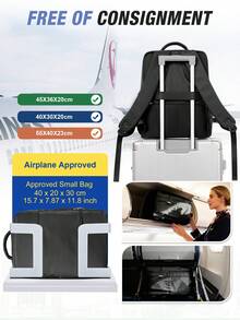 40*30*20cm Mochila de viaje con compresión al vacío, con bomba portátil, bolsa de viaje al vacío sellada de 35L, con sistema de vacío, bolsas de compresión transparentes, cubos de embalaje, múltiples bolsillos, tamaño aprobado por aerolíneas, mochila práctica para estudiantes y viajes al aire libre, disponible en varios colores - Multicolor - Ver 10