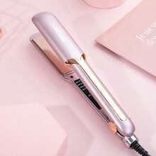 Professional Ceramic Plate Hair Straightener, With Plug And Heating Function, Rapid Temperature Adjustment, Suitable For Home And Hair Salon, Hair Care Gift - Rose Gold - View 10