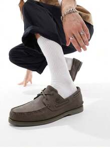 Timberland CLASSIC BOAT BOAT SHOE LIGHT TAUPE NUBUCK - Light Taupe Nubuck - View 1