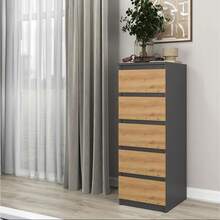 Multifunctional Vertical Drawer Cabinet: Minimalist Design Perfect For Small Spaces, Ideal For Bedroom End-Of-Bed Storage, Living Room Sideboard, Or Entryway Organization. Features Silent Slides And An Anti-Tip Safety Structure - Multicolor - View 1