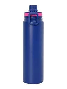 Ermo de 800ml . Vaso térmico para bebidas calientes y frías. Termos portátil de acero inoxidable ideal para viajes. - Azul - Ver 8