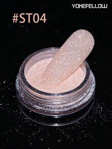 YOKEFELLOW Holographic Candy Nail Glitter Reflective Fine Shimmer Gel Nail Polish Powder Pigment Diamond-Like Nail Glitter DIY Supplies - Multicolor - View 12