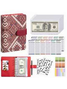 A5 Sticker Collection Organizer Binder Set, Large Capacity PU Leather Transparent Sticker Storage Album With Zipper, Double-Sided Storage, Suitable For Journals, Scrapbooks, Planners, Etc. - Multicolor - View 18