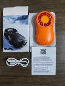 Ventilador eléctrico ultra compacto de 3.8 pulgadas, ventilador portátil de bolsillo para viajes al aire libre, con batería integrada de gran capacidad de 900mAh para un funcionamiento duradero, motor sin escobillas de alta potencia que proporciona un flujo de aire fuerte, ventilador de enfriamiento personal adecuado para ir al trabajo, acampar, oficina y uso al aire libre en verano - multicolor - Ver 15