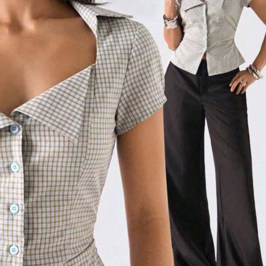 Women Tops - Blue - View 1