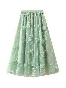 Elegant Skirt For Ladies - Silver Gray - View 7