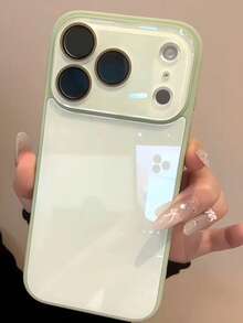 Ins 秋冬高品質復古荔枝皮紋手機殼，相容 iPhone 17 Pro Max，適用於新款 16、15、14、13 系列、情侶款、Pro、全包覆、鏡頭貼膜、防摔 - 綠色 - 查看 5