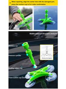 Car Windshield Repair Kit | Car Glass Crack Repair Fluid Set, Repairs Bullseye Star-Shaped Cracks And Small Cracks, Universal DIY Quick Repair For All Vehicle Windshield Damage - A - View 9