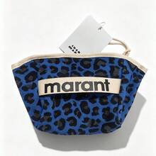 Cotton Coin Purse With Leopard Print And Clasp, Stylish And Unique Compact Card Holder, Portable Storage Bag For Coins And Keys. - 黑色豹紋 - 查看 5
