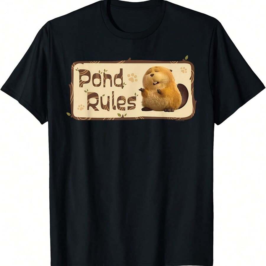 DisneySS And PixarS's Hoppers Loaf Pond Rules T-Shirt - Black - View 1