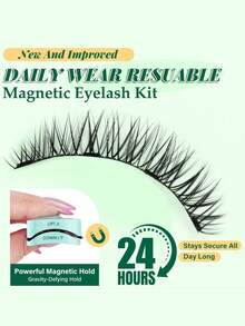 3D Magnetic Eyelashes – Easy To Apply, Reusable & Waterproof, Natural Look For Daily Wear, Parties & Festivals - View 4