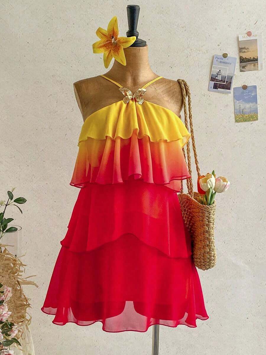 Women Midi Dresses - Burnt Orange - View 1