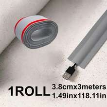 1pc 1/3 Meters PVC Floor Cable Cover, Soft Floor Cable Protector, Wire Concealer, Floor Cable Management Sleeve - Multicolor - View 21