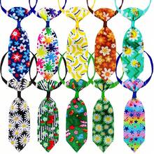 10/50 chiếc cà vạt thời trang cho thú cưng, màu ngẫu nhiên, bộ sưu tập mùa hè đại dương, nơ hoa cúc cho thú cưng, thích hợp để đeo hàng ngày cho thú cưng nhỏ đến trung bình. - Nhiều màu - Xem 7