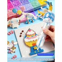 Fuse Beads Kit-120 Colors 30000 2.6mm, Built-In Iron Crafts Supplies Women, Great Supplies Fuse Beads Artist All-In-One - C - View 3