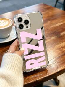 "RIZZ" 字母鏡面手機殼，相容於 與 Galaxy - 彩色 - 查看 3