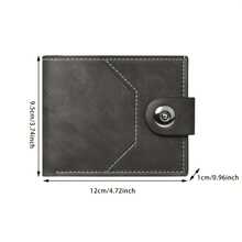 1 buah Dompet Unisex Kustom, Dompet Bisnis dengan Inisial Nama yang Dipersonalisasi, dengan Penutup Jepit, Banyak Slot Kartu, Tempat Kartu Kredit, Dompet Koin, Warna Hitam, Cokelat Tua, Cokelat Muda (Opsional) - MultiWarna - View 8