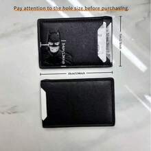 Warner Bros 1 قطعة حامل بطاقة هوية بتصميم موضوعي، محفظة قصيرة كلاسيكية مع فتحات متعددة للبطاقات، هدية حفلة، تصميم أعمال كلاسيكي بسيط، مناسبة للتنقل، هدايا العطلات، هدية مثالية خاصة للرجال في عيد الحب، هدية عيد ميلاد - A - مشاهدة 11