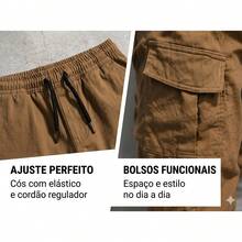 Boys' Youth Cargo Jogger Pants - Krem - View 7