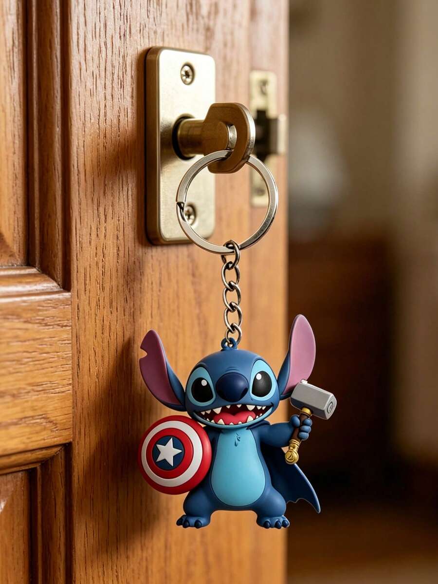 asmodee Cute And Sturdy Metal Keychain Pendant Accessory, Car Charm, Couple Charm, Backpack Charm, Gift For Friends And Family - Multicolor - View 1