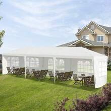10x30 FT Pop Up Camping Tent With 5 Removable Sidewalls – Heavy Duty Sun Canopy For Outdoor Party & Wedding, Picnic & Beach Essentials, Summer Camping Must Haves, Great Fathers Day Gift, Travel & Patio Furniture.Her Grad & Dad Gift - B - View 14