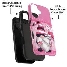 Phone - Cute Spring Pink Gnome Heart Design 2-In-1 Phone, Sturdy Dual-Layer, Durable And Shockproof, Compatible With 17, 16E, 16, 15, 14, 13, 12, 11, 8,, X, XS, XR, Plus, Pro,, SE2 - 混合顏色 1 - 查看 4