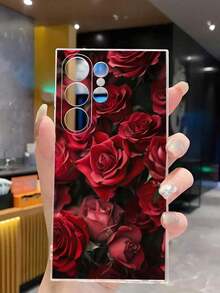 1 Piece Soft Phone Case With Fashionable Tulip Flower Design, Compatible With Huawei, Honor, Galaxy, 12T, 13T - 透明 6 - 查看 5