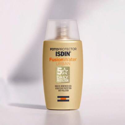 ISDIN ISDI Fotoprotector FusionWater Urban SPF30 50ml Protector Solar Facial Ligero No Graso Hidratante para Uso Diario Vida Urbana Protección Solar UVA UVB Anticontaminación Absorción Rápida Todo Tipo de Piel