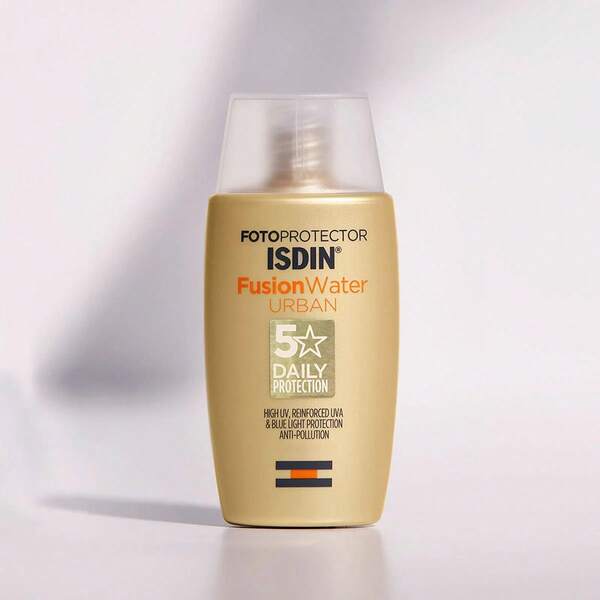 ISDIN ISDI Fotoprotector FusionWater Urban SPF30 50ml Protector Solar Facial Ligero No Graso Hidratante para Uso Diario Vida Urbana Protección Solar UVA UVB Anticontaminación Absorción Rápida Todo Tipo de Piel