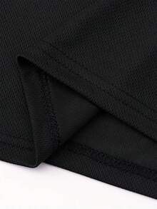 Camiseta de Secado Rápido para Actividades al Aire Libre - Negro - Ver 4