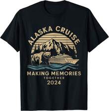Matching Family Friends And Group Alaska Cruise 224 Gift Unisex T-Shirt - 黑色 - 查看 6