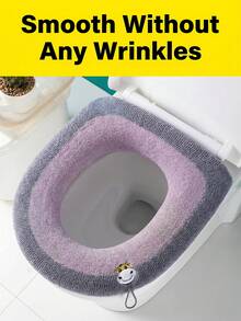 Minimalist Toilet Seat Cover Pads With Strap To Avoid Direct Bowl Contact Reusable Toilet Seat Covers For College Students Toilet Seat Pads Great For Hotel Stays Toilet Seat Cover Apartment Bathroom Accessories Travel Household Essentials - Multicolor - View 11