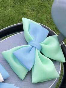 1pc Cute Bowknot Decor Accessory For Electric Bicycle/Motorcycle, Essential Sticker - Multicolor - View 6