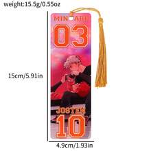 Thẻ đánh dấu sách bằng acrylic hình logo đội Fox Sports có tua rua - Thiết kế in hình nhân vật và số áo đấu, quà tặng lý tưởng cho người yêu sách và người hâm mộ thể thao. - Hình chữ nhật - Xem 3