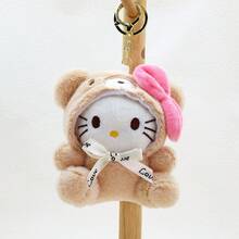 1个Hello Kitty吊坠，My Melody毛绒娃娃礼物，背包配件，Cinnamoroll毛绒娃娃，Pochacco娃娃，包包装饰，节日礼物 - 彩色 - 查看 15