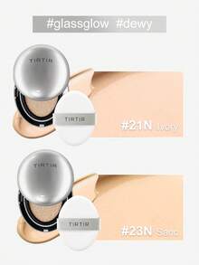 TIRTIR Cushion Foundation 18g, Long-Lasting Dewy Finish, Hydrating, Lightweight, Korean Style BB Cream - 21N Ivory - View 7