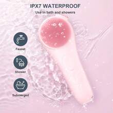 [Mosnami] Cleansing Brush, Rechargeable Silicone Face Scrubber With Nose Brush & Lanyard, Vibrating And Heating Cleansing Massager, Deep Cleansing Waterproof Face Brush Men And Women - 綠色 - 查看 9