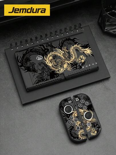 1 chiếc ốp bảo vệ in họa tiết rồng totem cho 2 (2025), phụ kiện máy chơi game, tương thích với Switch 2/Switch OLED/Switch NS, bảo vệ thiết bị của bạn, quà tặng tuyệt vời cho người chơi Switch