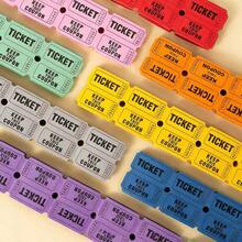 200/500pcs/Set Double Roll Raffle Tickets, Suitable For Events, Carnivals, Door Prizes, Games, Celebrations, Beverages, Admission, Classroom Rewards, And Prizes - Red - View 4