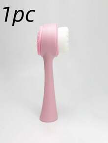 1/3pcs Multi-Color Dual-Head Silicone Facial Cleansing Brush, Gentle Exfoliating And Massaging, Soft Double-Sided Bristles Suitable For All Skin Types, Perfect Skincare Cleansing Gift For Girlfriend - Multicolor - View 8