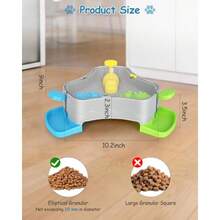 Dog Puzzle Toy, 3-In-1 Interactive Dog Puzzle Toys Press-Type Dog Treat Dispenser Toy Dog Enrichment Toy No-Slip Slow Feeder Interactive Brain Training Toys For Smart Dog Cats, 3 Colors - 3 màu Xám - Xem 5