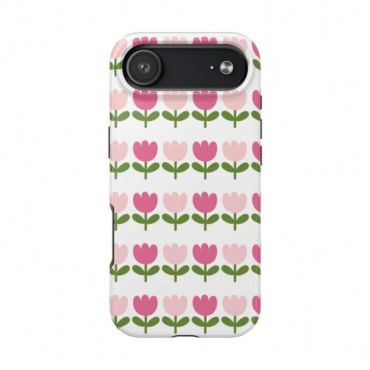 Spring Pink Tulips Floral Protective Case - 1 bức tranh màu - Xem 7